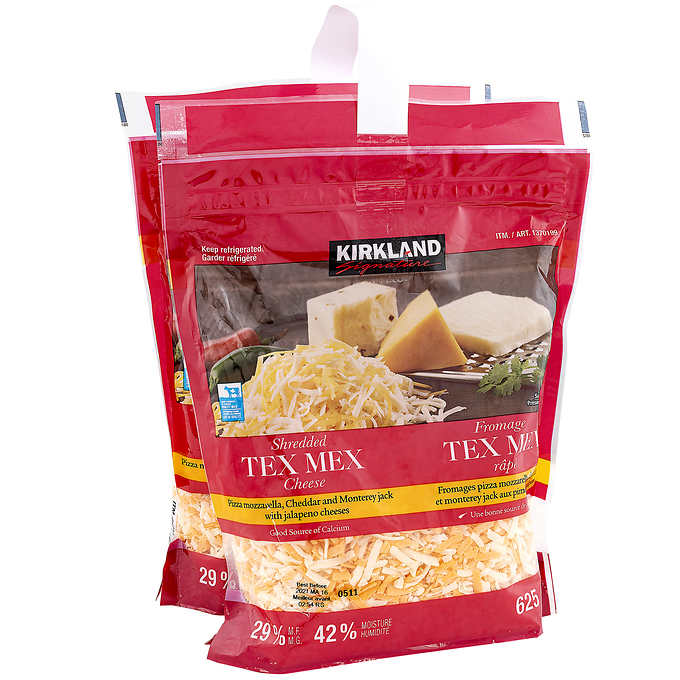 Kirkland 3 Cheese Shredded Tex Mix 625g