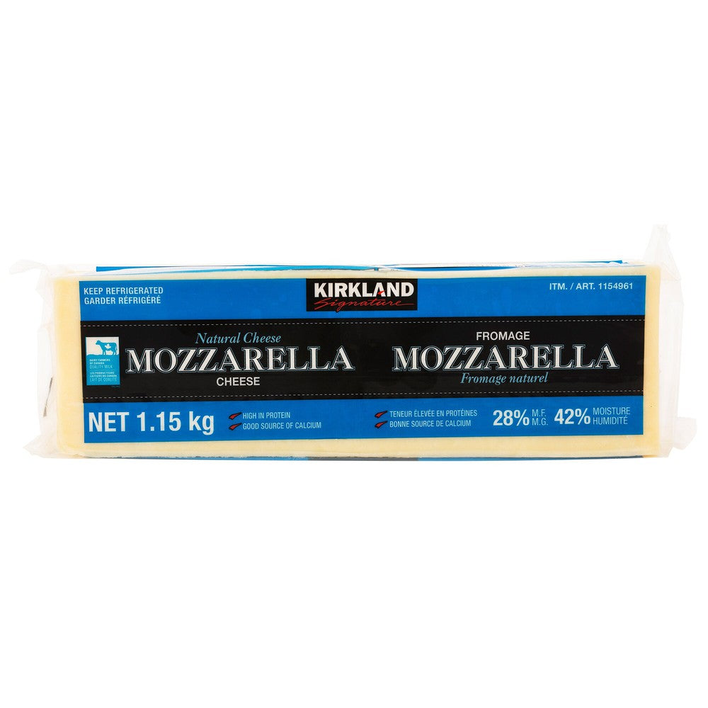 Kirkland Mozzarella Cheese Block 1.15kg
