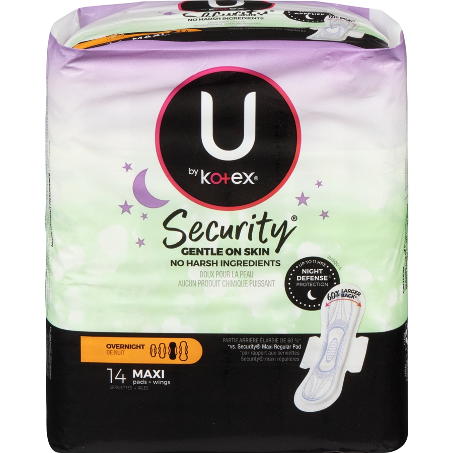 Kotex Overnight Security Maxi 14ct