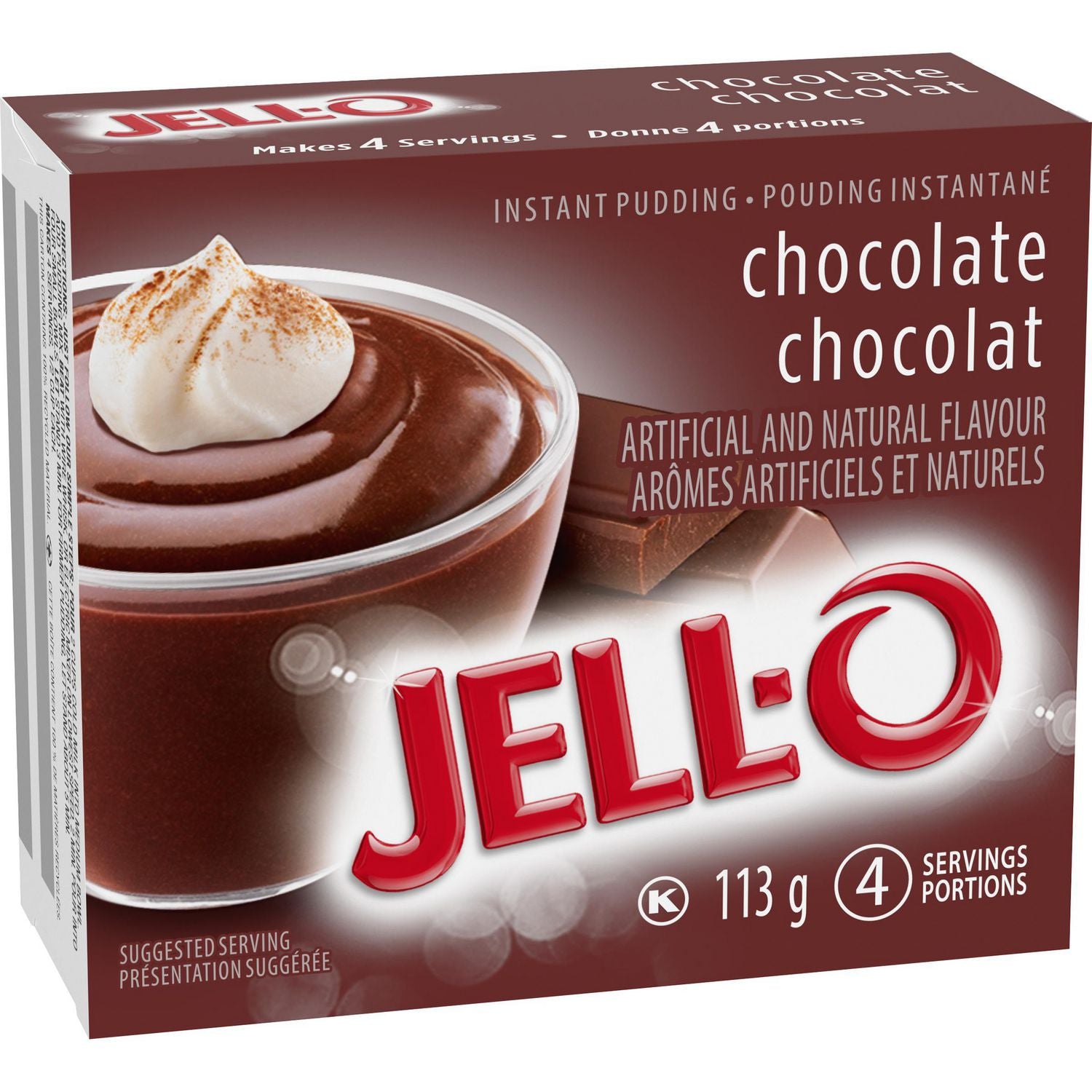 Jell-O Chocolate Instant Pudding 113g