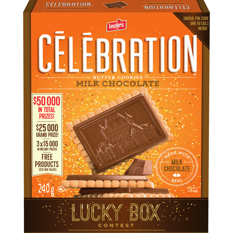 LeClerc Celebration Milk Chocolate Butter Cookies 240g