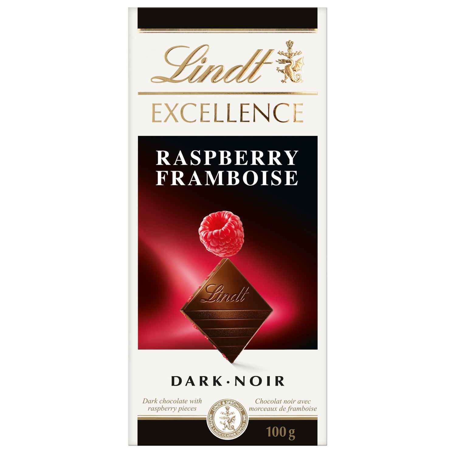 Lindt Excellence Raspberry Dark Chocolate 100g