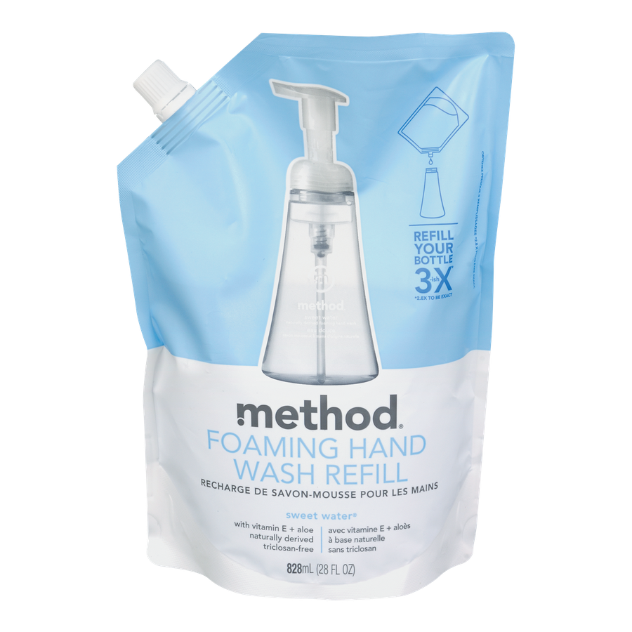 Method Sweet Water Foaming Hand Soap Refill 828ml