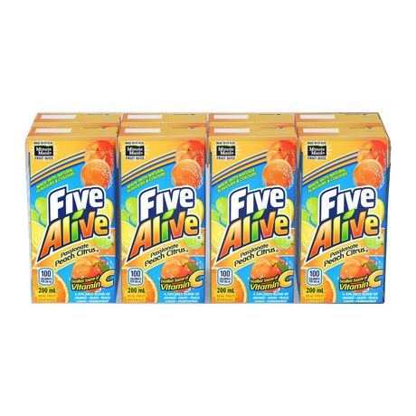Minute Maid Five Alive Passionate Peach Juice 200ml x8ct