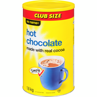 No Name Hot Chocolate Mix 1.8kg