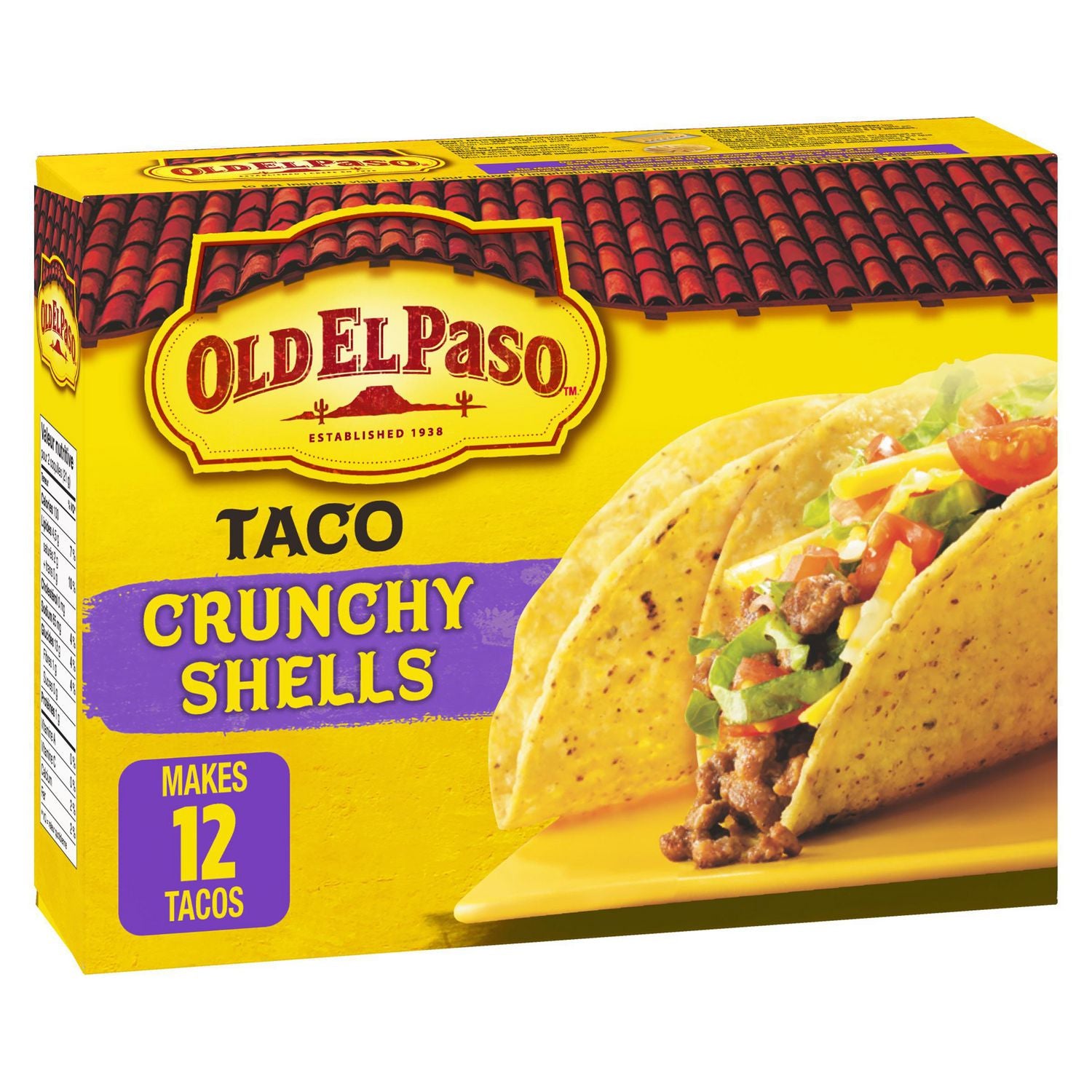 Old El Paso Taco Crunchy Shells 125g x 12ct