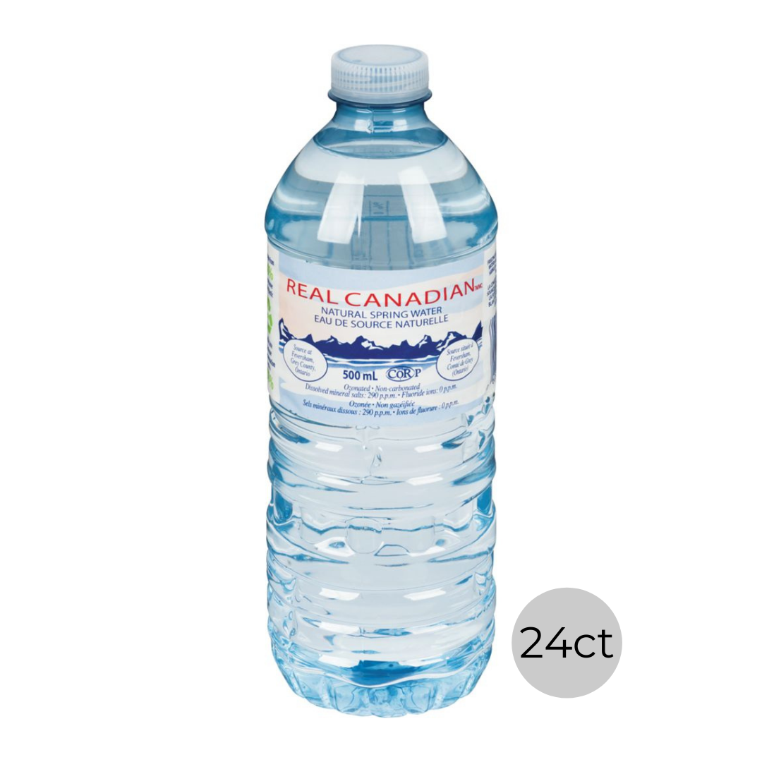 Real Canadian Spring Water Bottles 24ct