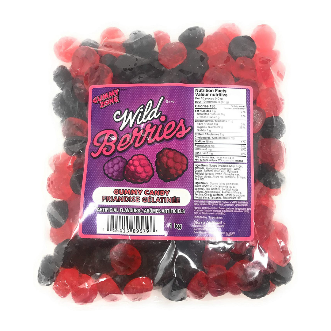 Gummy Zone Wild Berries Gummy Candy 1kg