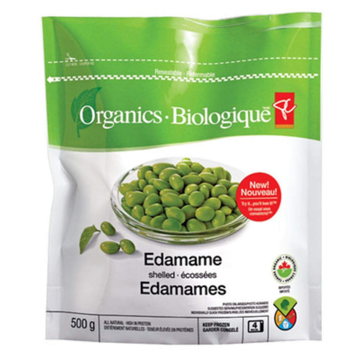 PC Organics Shelled Edamame 500g
