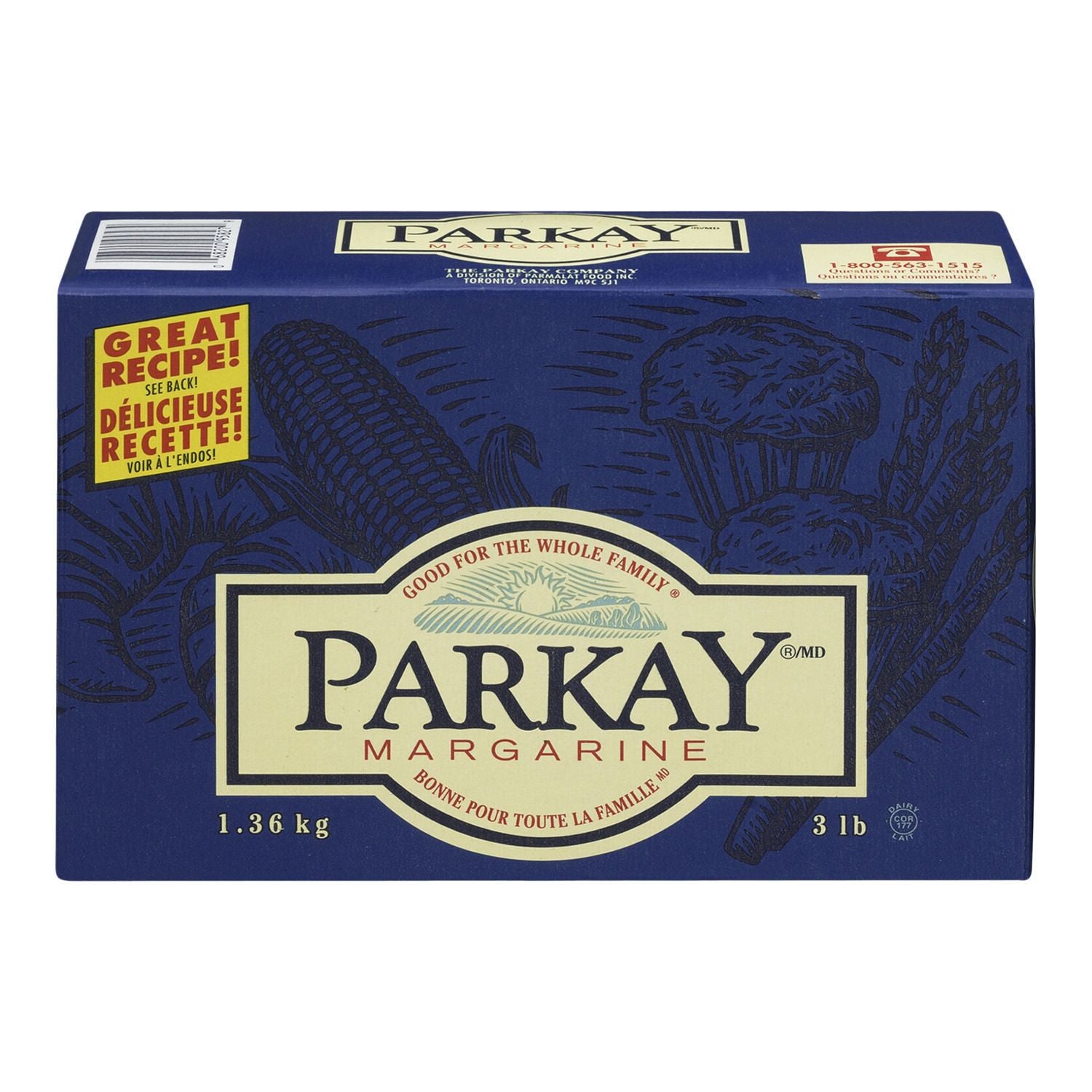 Parkay Margarine Squares 1.36kg