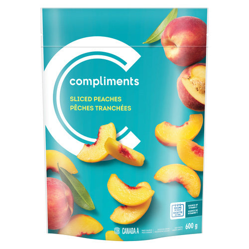 Compliments Frozen Sliced Peaches 600g