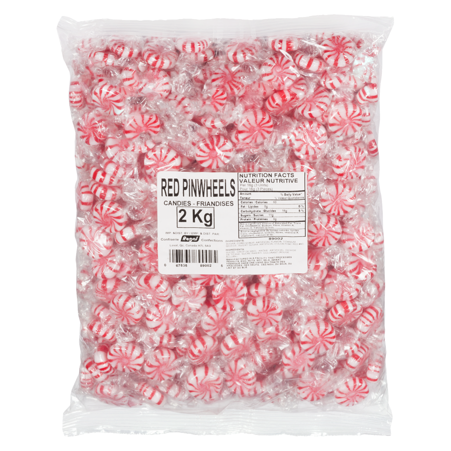 Regal Red Mint Pinwheels 2kg