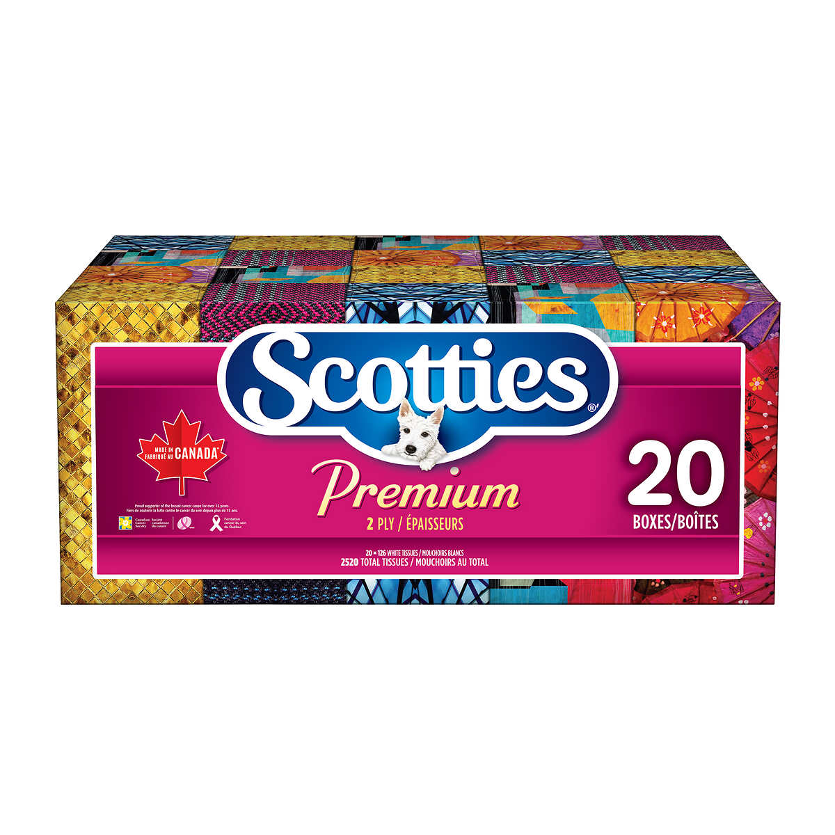 Scotties, Facial Tissue, 2-Ply, 126 Per Box / 21 Ct