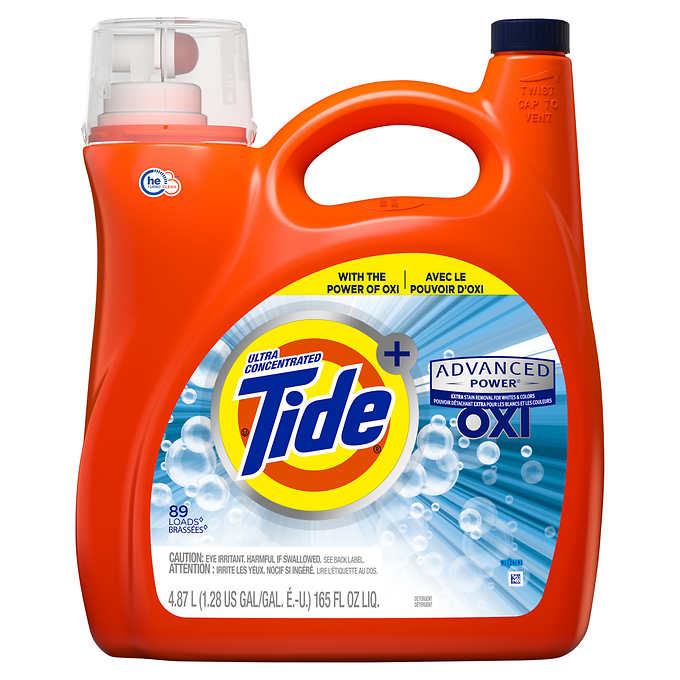Tide, Laundry Detergent, OXI, HE / 89 Loads