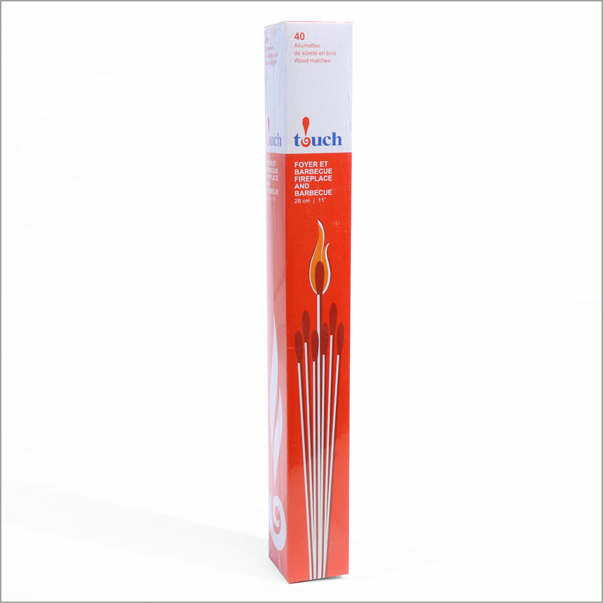 Touch BBQ Fireplace Long Matches 40ct