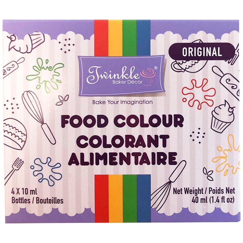 Twinkle Food Original Food Color 4 pk 40ml
