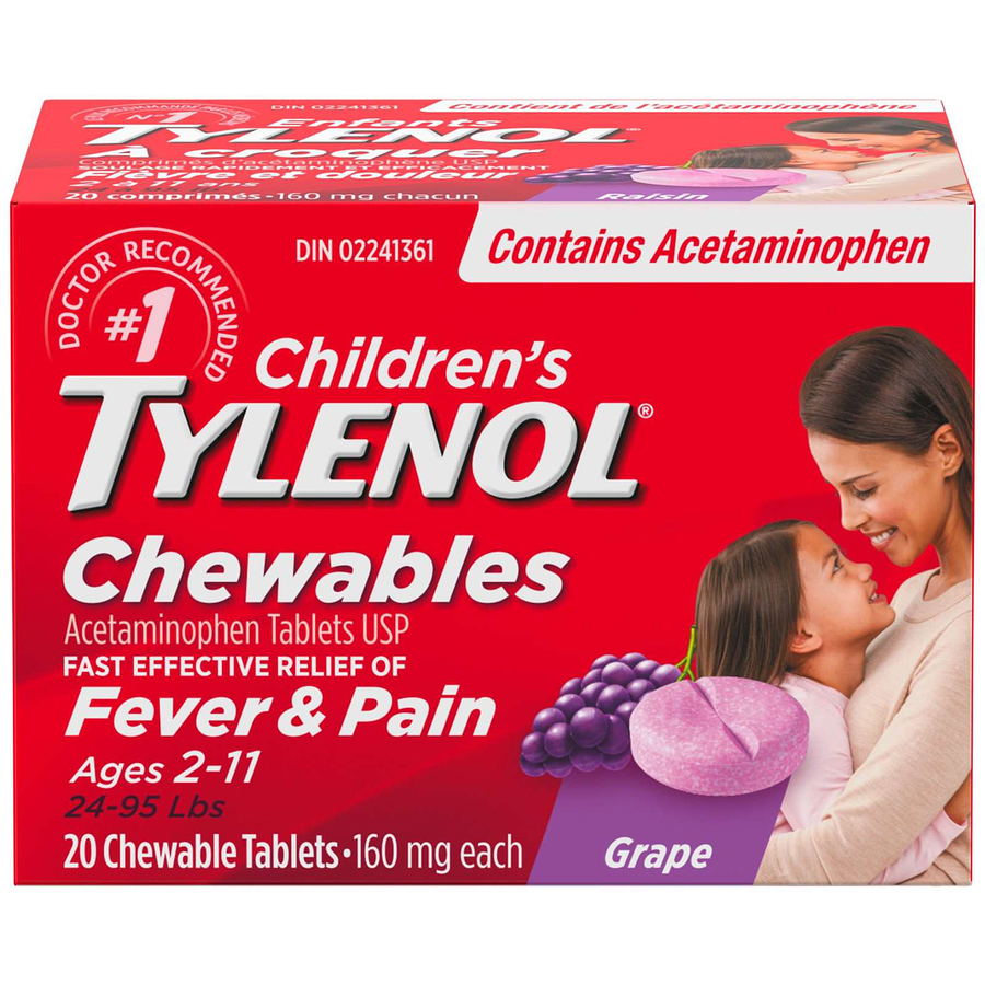 Tylenol Children's Grape Chewables 20ct