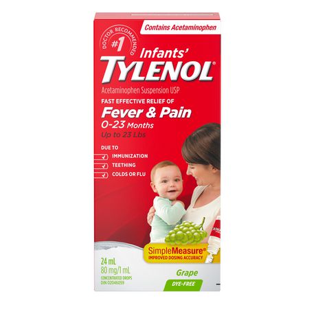 Tylenol Infants Grape Concentrated Drops 24ml