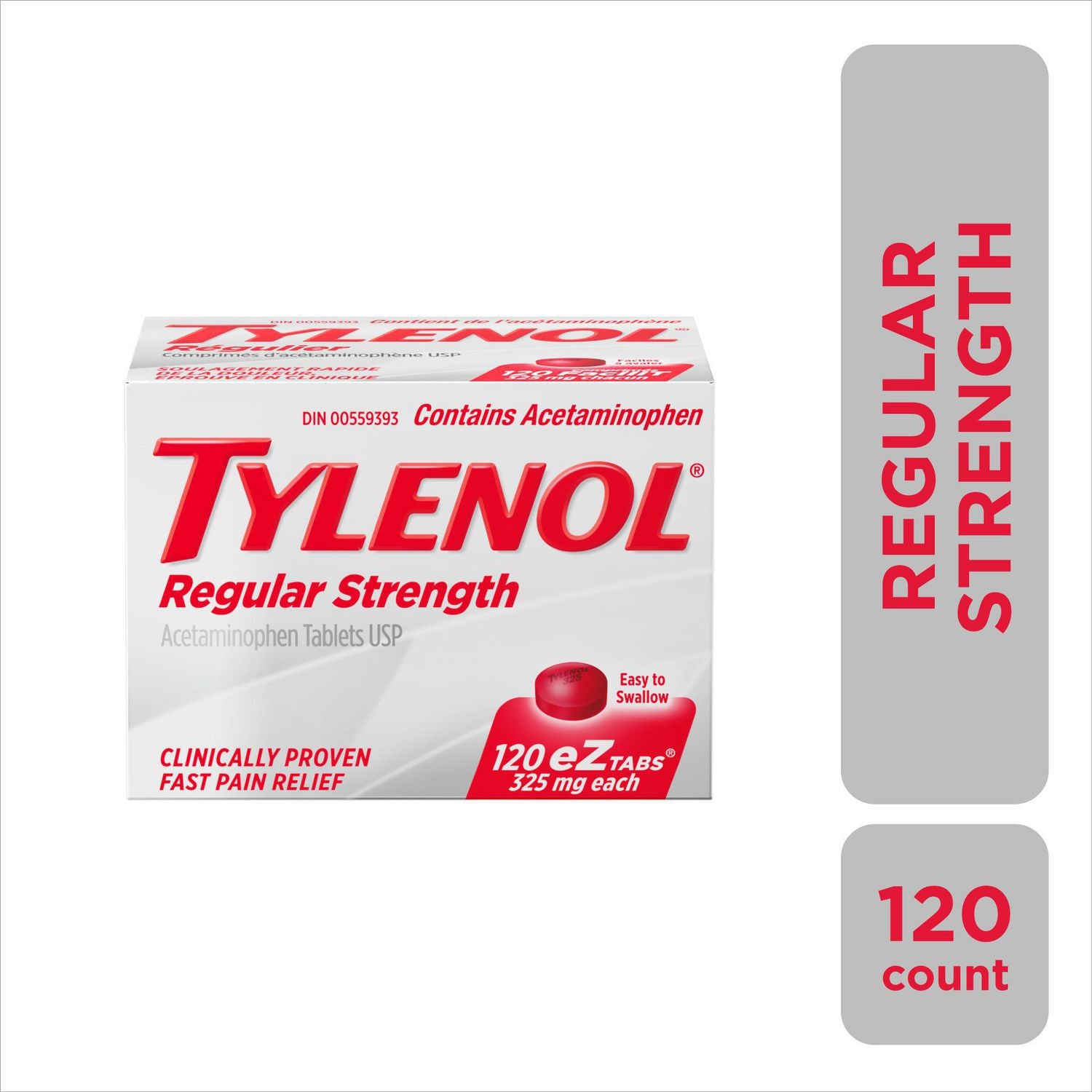 Tylenol Regular Strength EZ Tabs 120ct