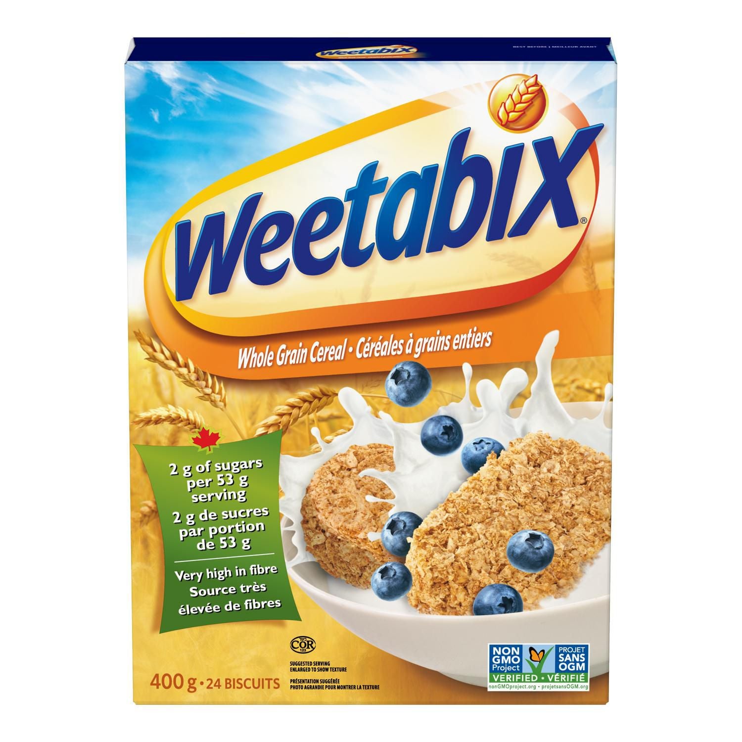 Weetabix Whole Grain Cereal 400g x 24ct