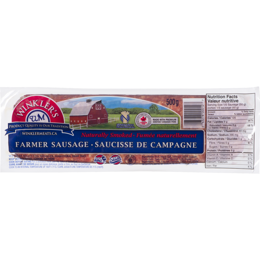 Winkler's Farmer Sausage SKLS Twins 500g