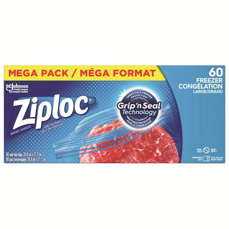 Ziploc Freezer Bags Medium 60ct
