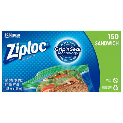 Ziploc Sandwich Bags 150ct