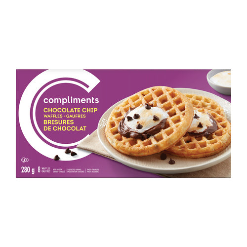 Compliments Chocolate Chip Waffles 8ct