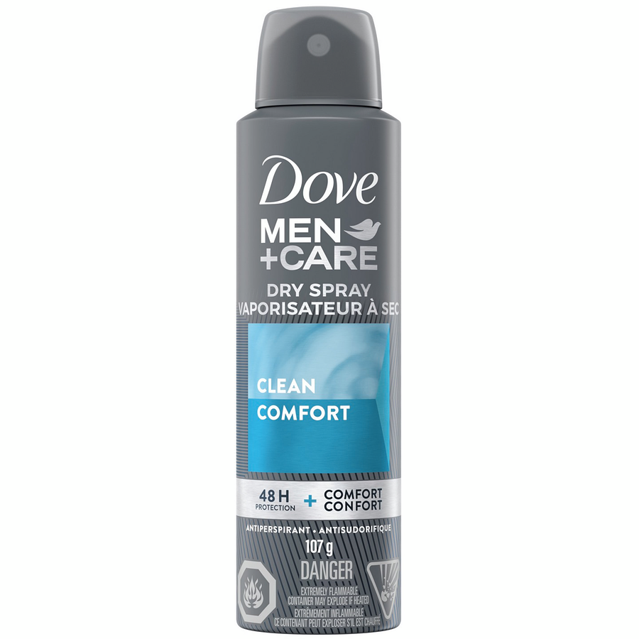 Dove Men+ Care Clean Comfort Dry Spray Antiperspirant 107g