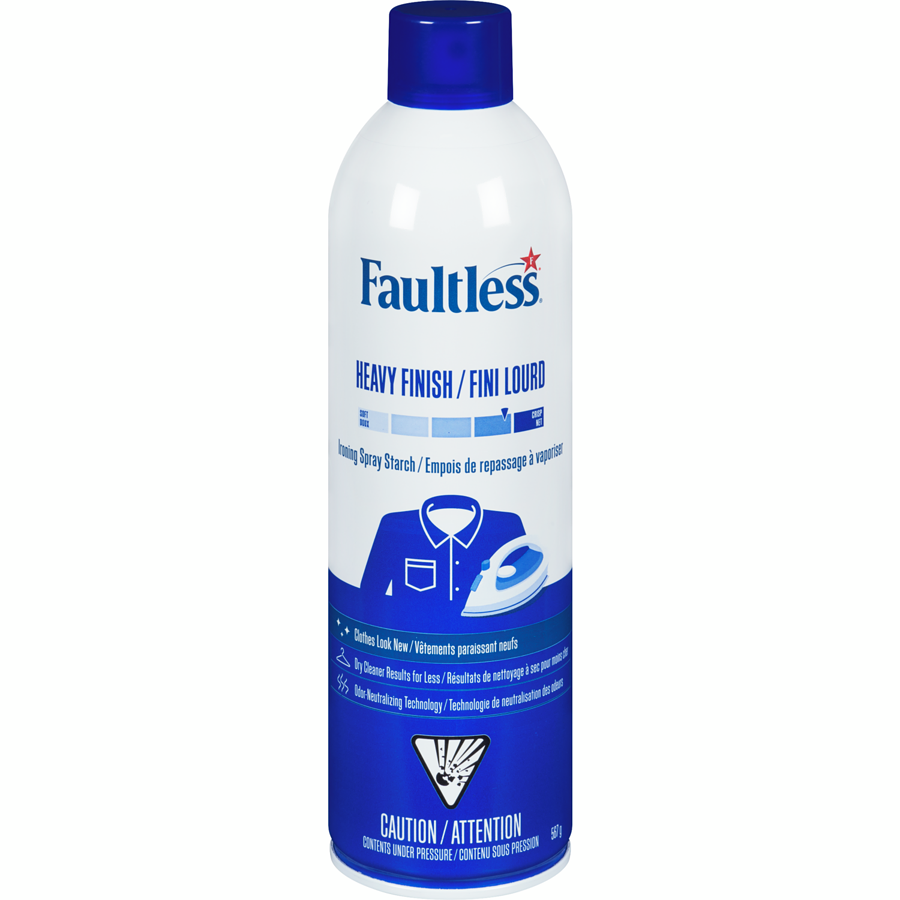 Faultless Heavy Finish Ironing Spray Starch 567g