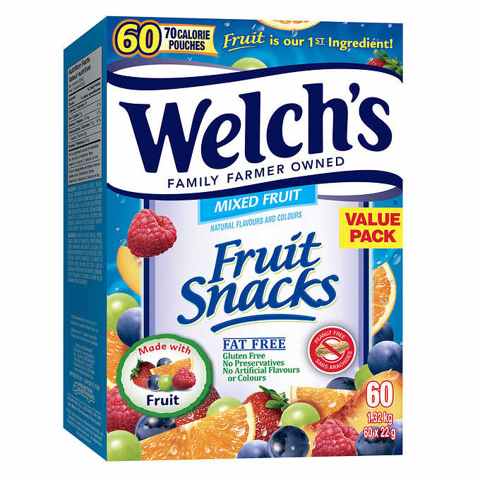 Welch's Fruit Snacks 22g x 60ct