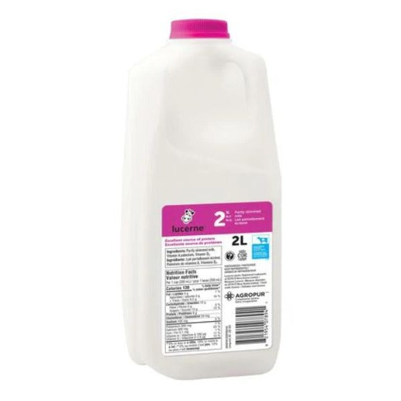 Lucerne 2% Milk 2L Plastic Jug