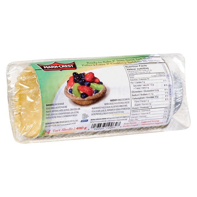 Mark-Crest Ready-to-Bake 3" Sweet Tart Shells 24ct
