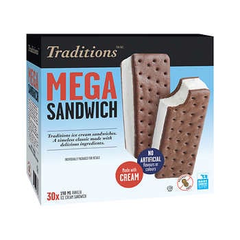 Mega Ice Cream Sandwich 30ct