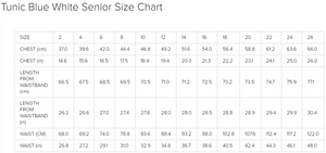 Girls Summer Tunic Blue White Senior